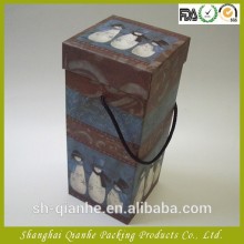 Cartoons printed paper wine packaging box