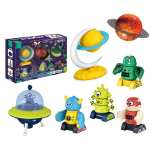Hot Selling 8-Pack Magnetic Planet, UFO, and Monster Action Figures: Model Building Blocks
