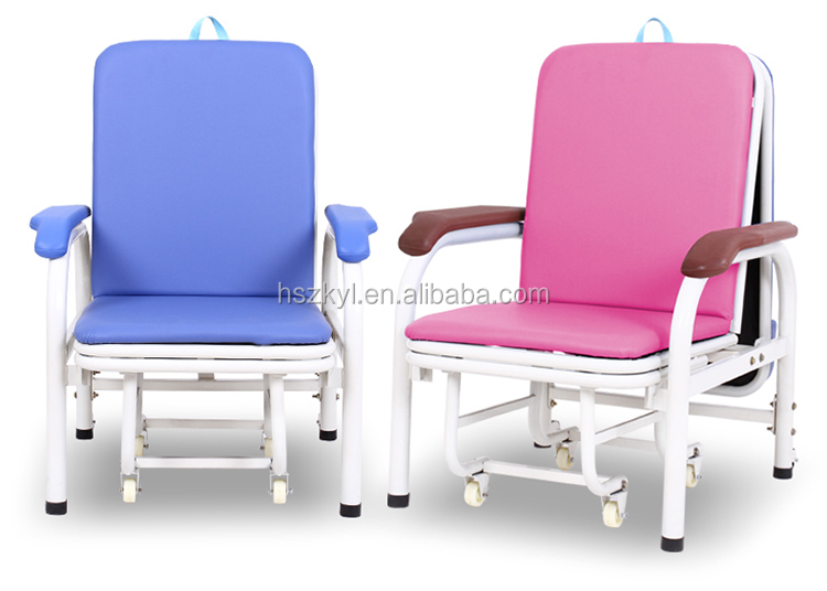 ISO CE certificates hospital furniture attendant chair cum bed