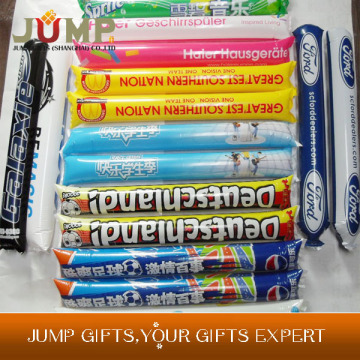 Cheapest cheering stick,hot selling inflatable advertising noise sticks