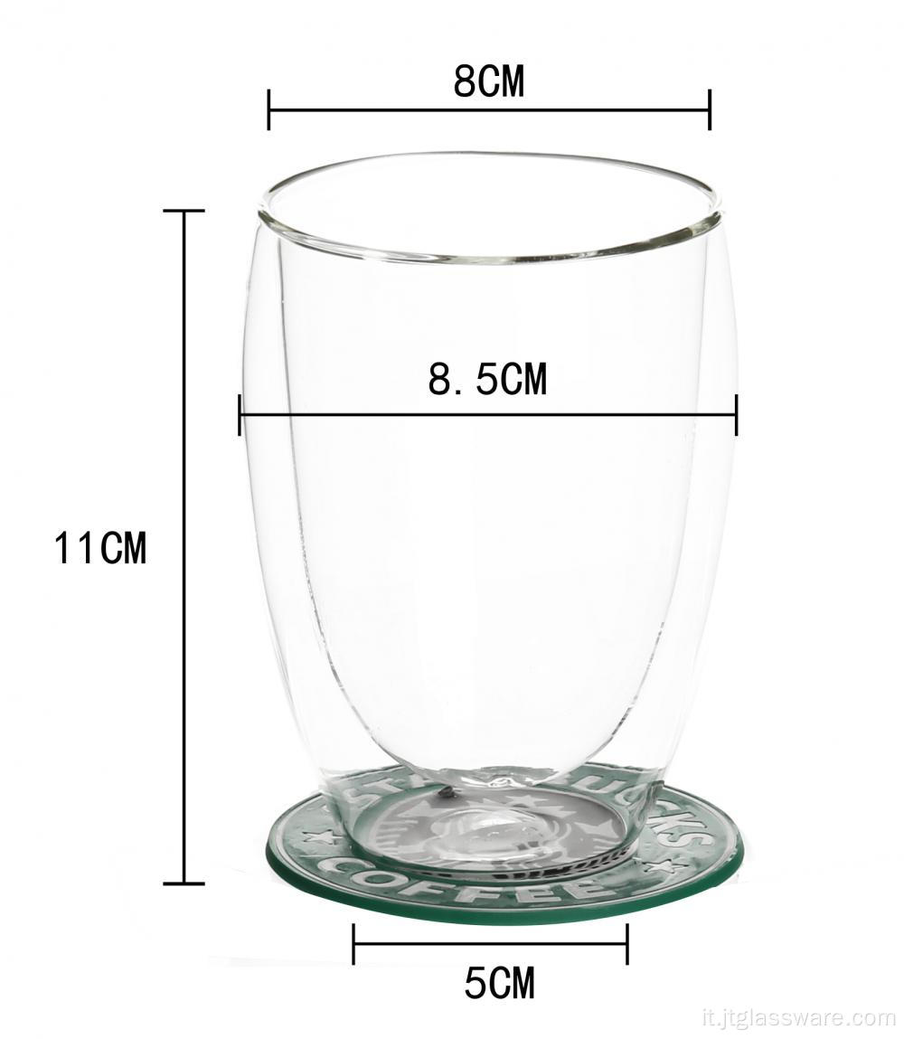 Bicchieri in vetro riciclato Tazze
