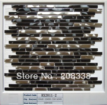 metal mosaic tiles,Stainless steel mosaic,bathroom mosaic tiles