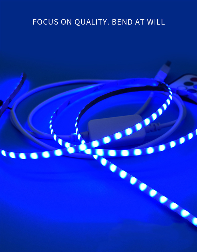 DC12V 320 chips Dream Full Color Rgbw Magic Digital 5m Cob Strip Rgbic Led Strip Light Set Smart Addressable RGB COB LED Strips