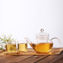 Coffee Tea Leaf Fire Resistant Glass Teapot