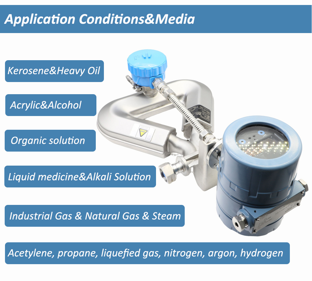 Rs485 Ss316 Coriolis Mass Flow Meter For Lpg And Liquefied Gas With 2m ...