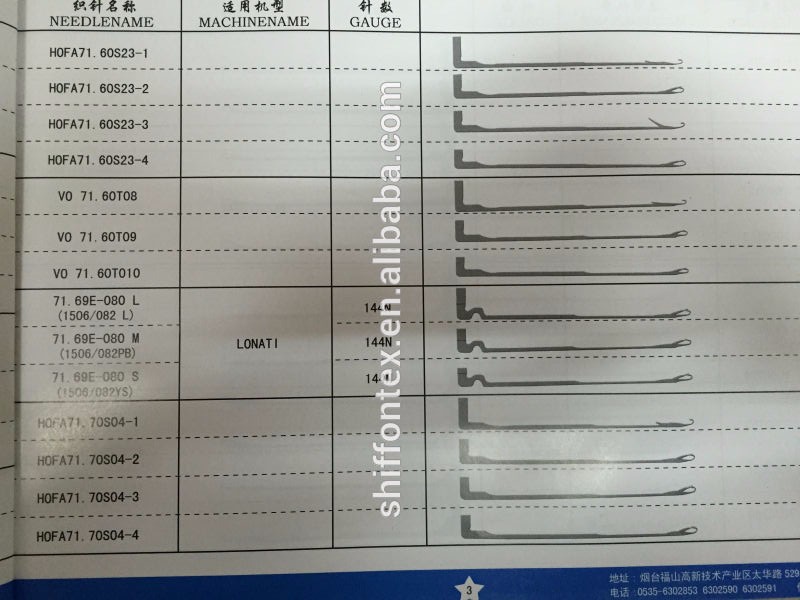 Sock Needles for Knitting Machine Single Cylinder Needles