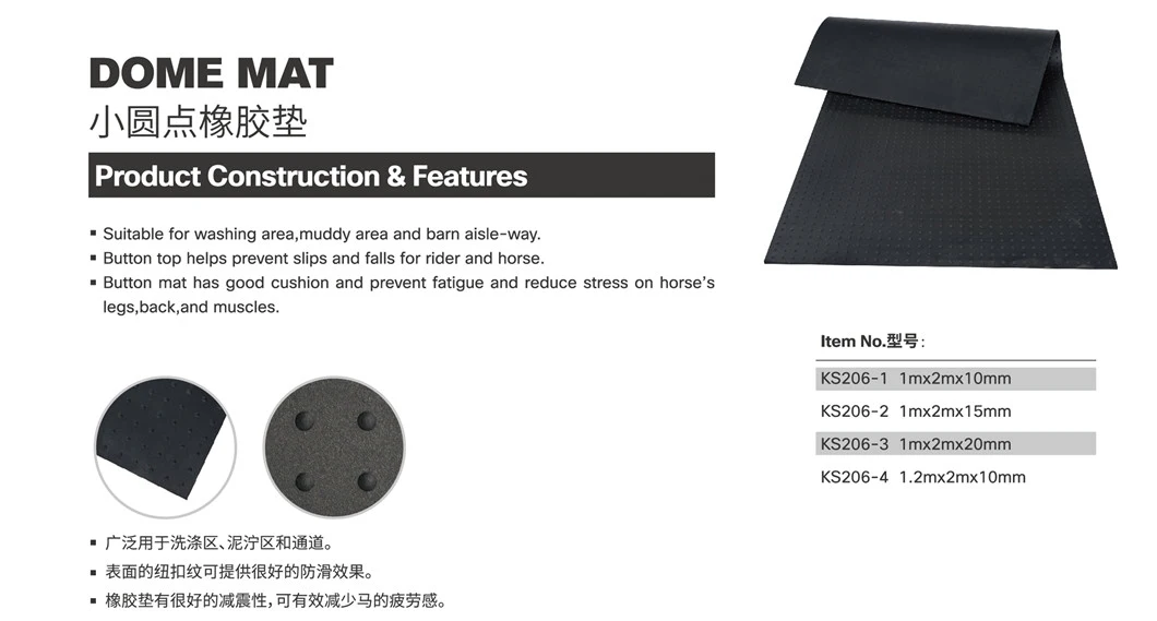 Good Quality Rubber Mat Thick Large Hot Sale Rubber Horse Stall Mats