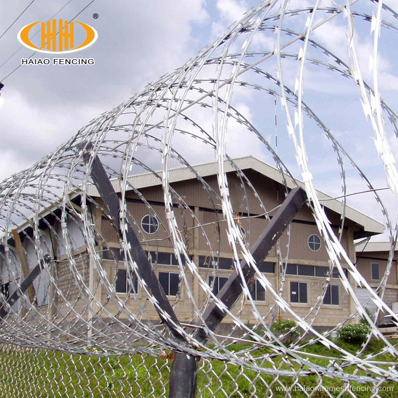 Modern security fencing razor barbed wire for army