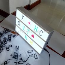 Silver body nicely letter light box for schools, education study letter light box