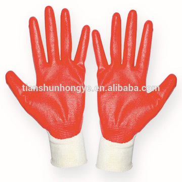 13G Polyester Industrial Working Safety Glove Nitrile Coated Glove