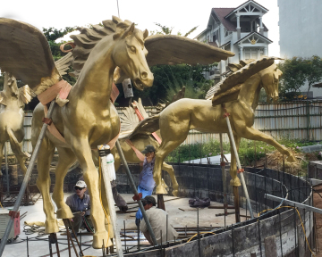 Outdoor Large Cast Bronze Horse Statues (Custom Service, Factory Direct)