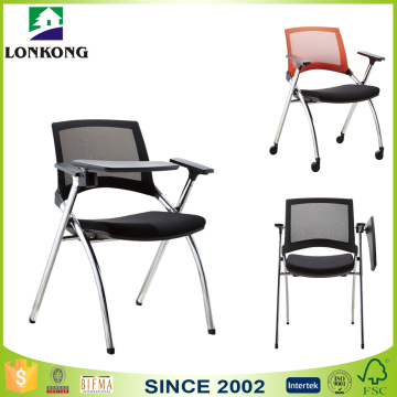 Aluminium Connection Conference Chair With Writing Tablet