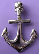 Gothic Cross Skull Head Stainless Steel Pendant SSP101