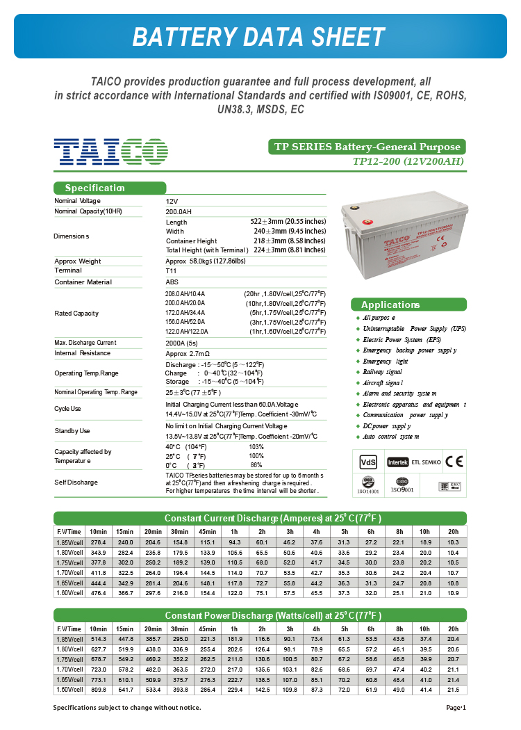 12v 200ah Storage Sealed Lead Acid Gel battery for home