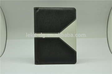 black pu leather book case, menu cover, book holder