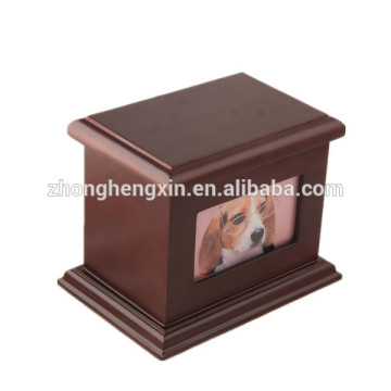 Popular urn type funeral cremation wood pet urn