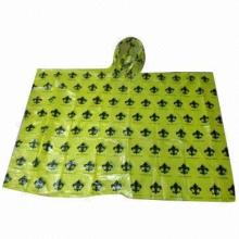 Clear Logo Printed Disposable Rain Poncho