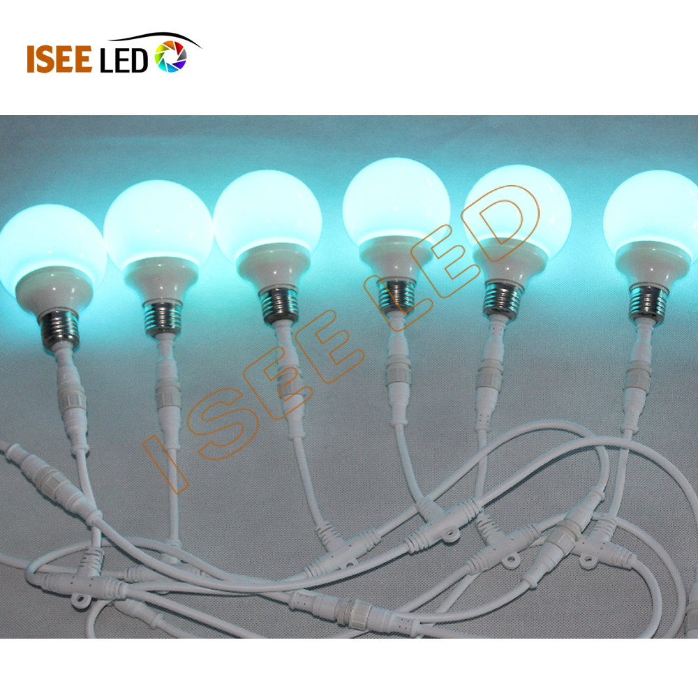 DMX 3D LED RGB బల్బ్ డిస్కో పిక్సెల్ స్ట్రింగ్