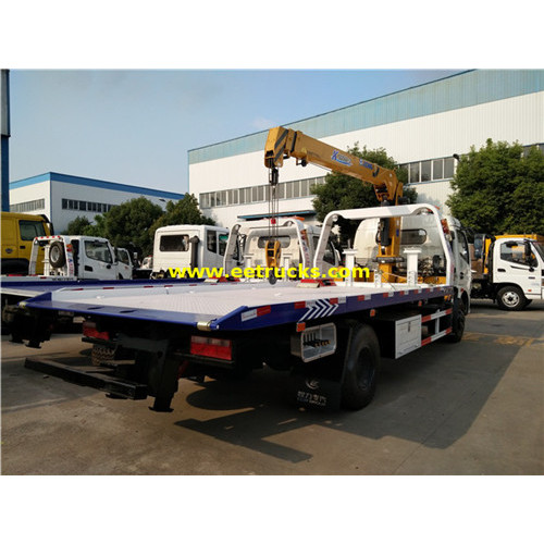 Dongfeng 6 toneladas remolque camiones con grúa
