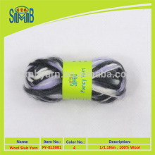shanghai oeko-tex fancy wool factory shingmore bridge wholesale hand knitting novelty wool slub yarn