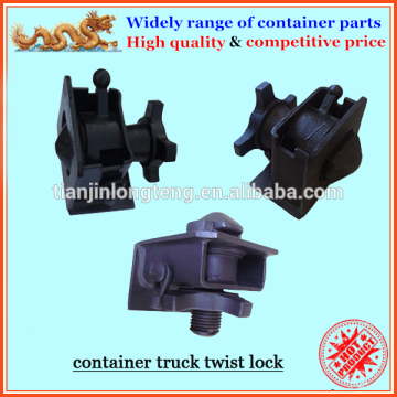 Container chassis heavy duty container lock