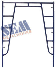 Walk Through Scaffolding Frames With Od42.9mm And 2.4mm , Powder-coated