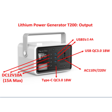 110v 220v solar power generator power bank