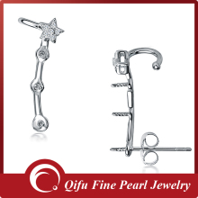 925 Sterling Silver Pearl Earring Mounting Pearl Setting Pearl Fitting