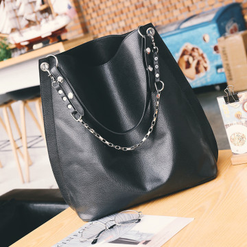 Black Custom Made Women Ladies Shopping Hand Bag