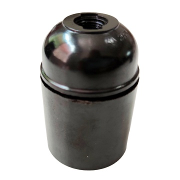 Bakelite Plastic Lamp Holder E27 with Ring