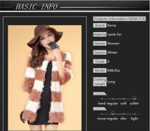 2014 Most popular Kalgan fur coat in latest style