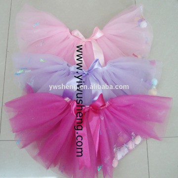 Fashion baby girls party tutu with ball dance tutu skirt girls ballet short skirt