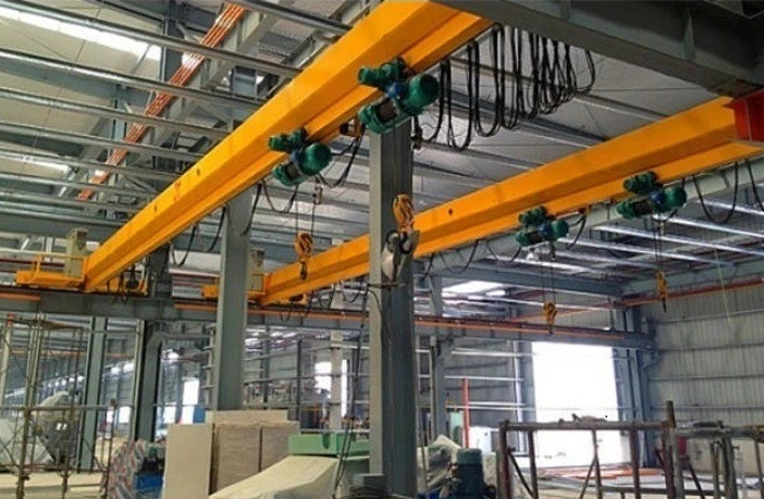 Lde Electric Single Girder Double Hoist Overhead Crane