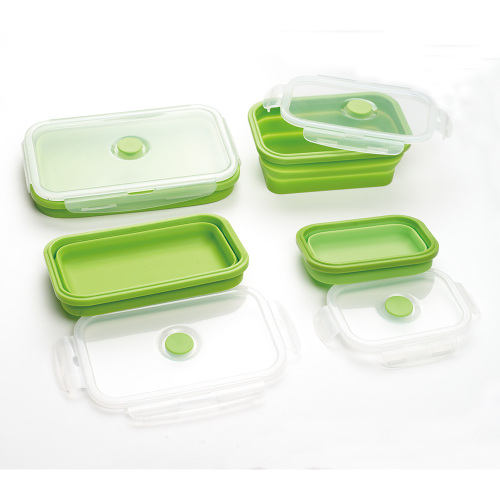 Wholesale Leak Proof Silicone Lunch Box 4pack