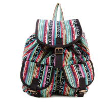 Supermaket Canvas Bohemian floarl school backpack,branded indiana sublimation printing escuela mochila bolso back pack rucksack