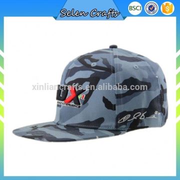 Logo Printing Promotional Camo Baseball Caps Flat Bill Flexfit Baseball Cap