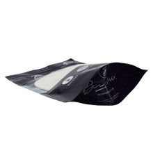 Laminated Aluminum Foil Matte Black Plastic Shirt Bags