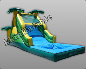 cheap inflatable tree water slide with pool