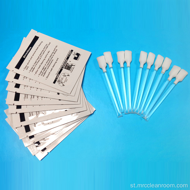 Zebra 105999-400 Ho hloekisa Kit le Likarete le Swabs