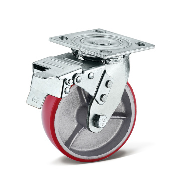 Casters สถาบันของ Castors Pu ล้อ Pu European