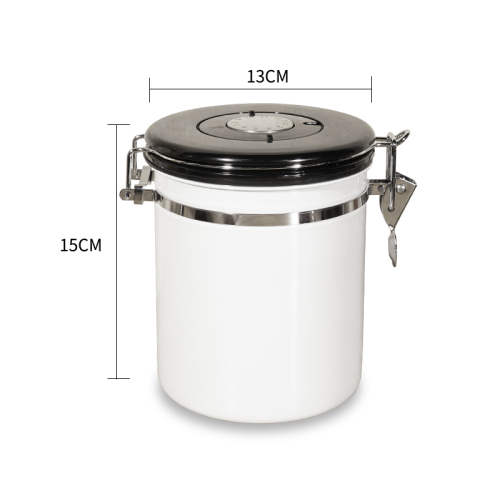 500g Airtight Coffee bean Canister Stainless Steel Container