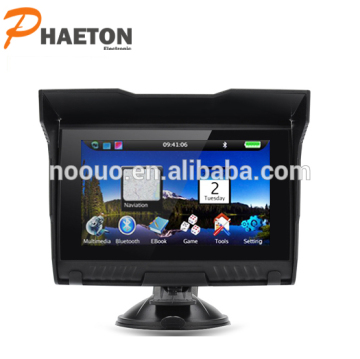 GPS Navigation 5inch waterproof IPX5 Motorcycle and Car navigation gps with bluetooth Car Bike gps navigation W-50