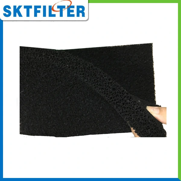 100% Polyurethane Foam Premium Eco-Friendly Activated Carbon Sponge Air Filter.