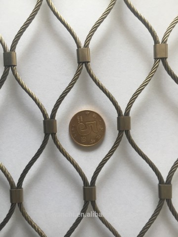 Stainless Steel Knotted Rope Mesh/Cabel Rope Fence Wire Mesh