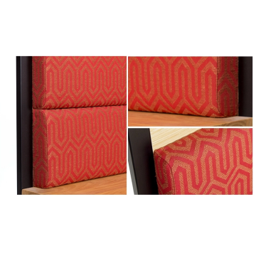 Besi Kaki Restoran PU Fabric Leather Booth Sofa