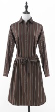 Women's Brown Shirt-style Dresses