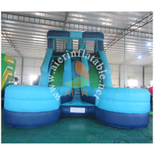 2017 Aier commercial inflatable double lane inflatable slide
