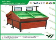 Customized Double Sides Fruit vegetable display shelves and