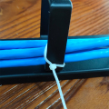 Gestión de cables metálicos de 19 pulgadas 1U 5 anillos