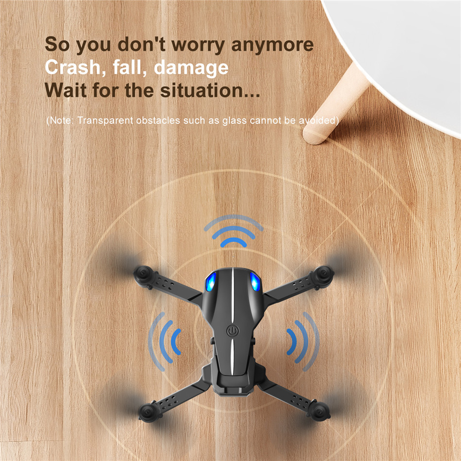 Customizable camera drone KY907 4K Obstacle avoidence dual camera drone Gesture Photos and 50x zoom drone quadcopter